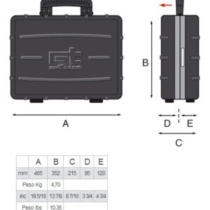 Caisse à outils en polypropylène épais ATOMIK 215 PEL - Image 3