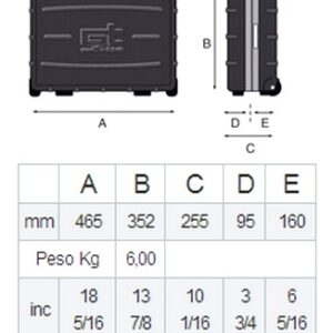 Caisse à outils à roulettes en PP ATOMIK WH PEL - Image 3